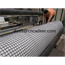 Fiberglas Geogrid Composite mit Geotextil